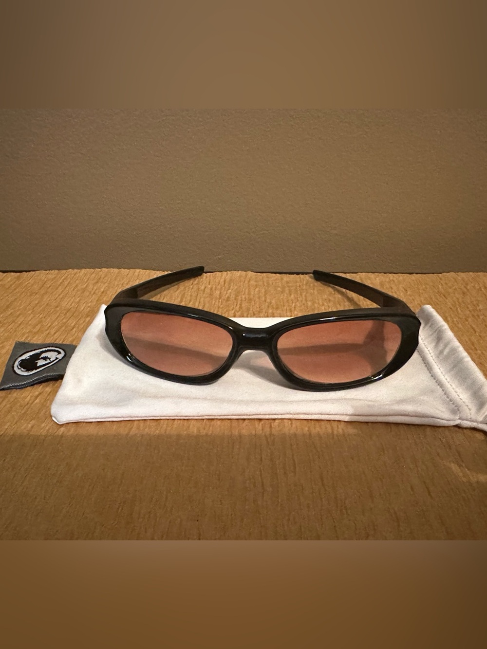 Dragon Alliance Black Frame Sunglasses with Amber Tinted Lenses
